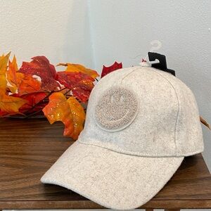 Steve Madden Cream Satin Lined Hat